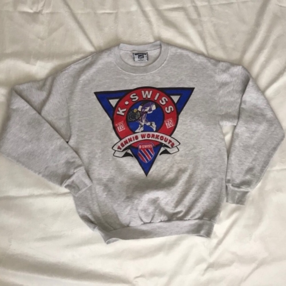 VINTAGE K-SWISS TENNIS WORKOUTS CREWNECK